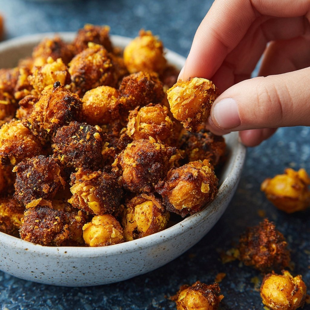 Roasted Chickpea Crunch Bites