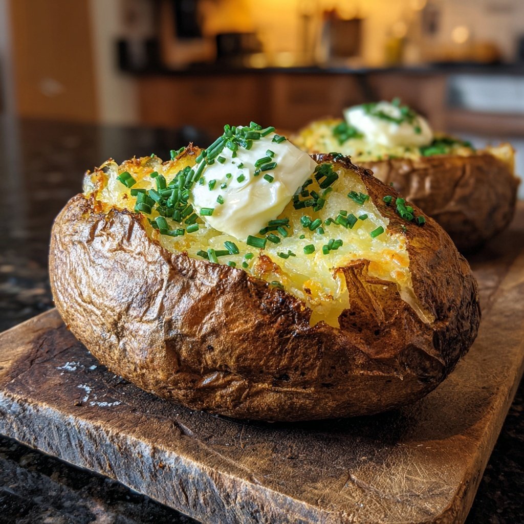 Perfect Baked Potato Crispy Golden