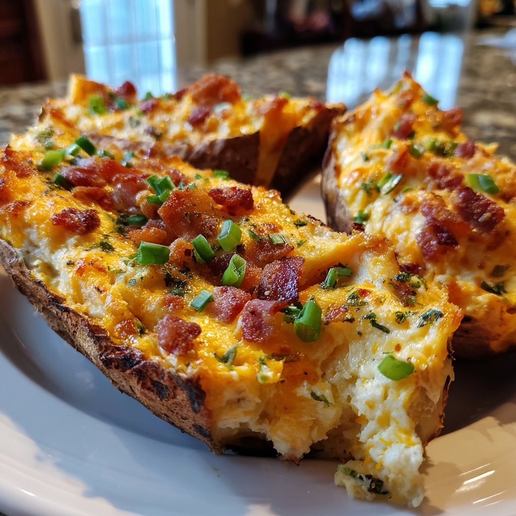 Stuffed Sweet Potato Skins