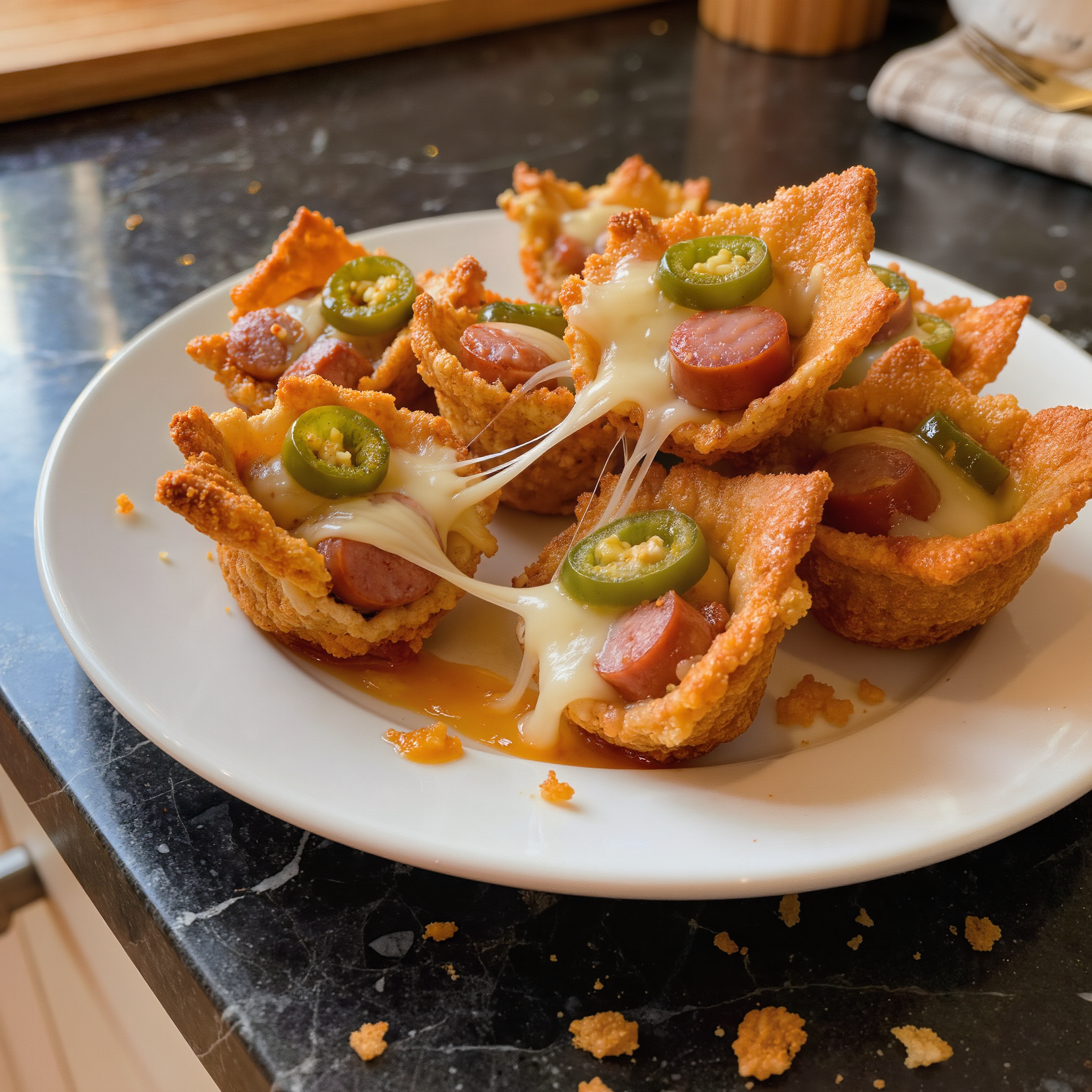 Mini Spicy Sausage Poppers