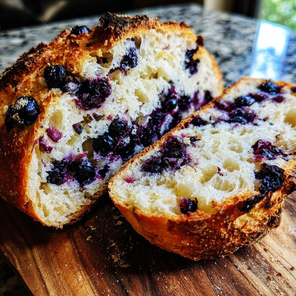 Blueberry Lemon Sourdough with Lavender Infusion