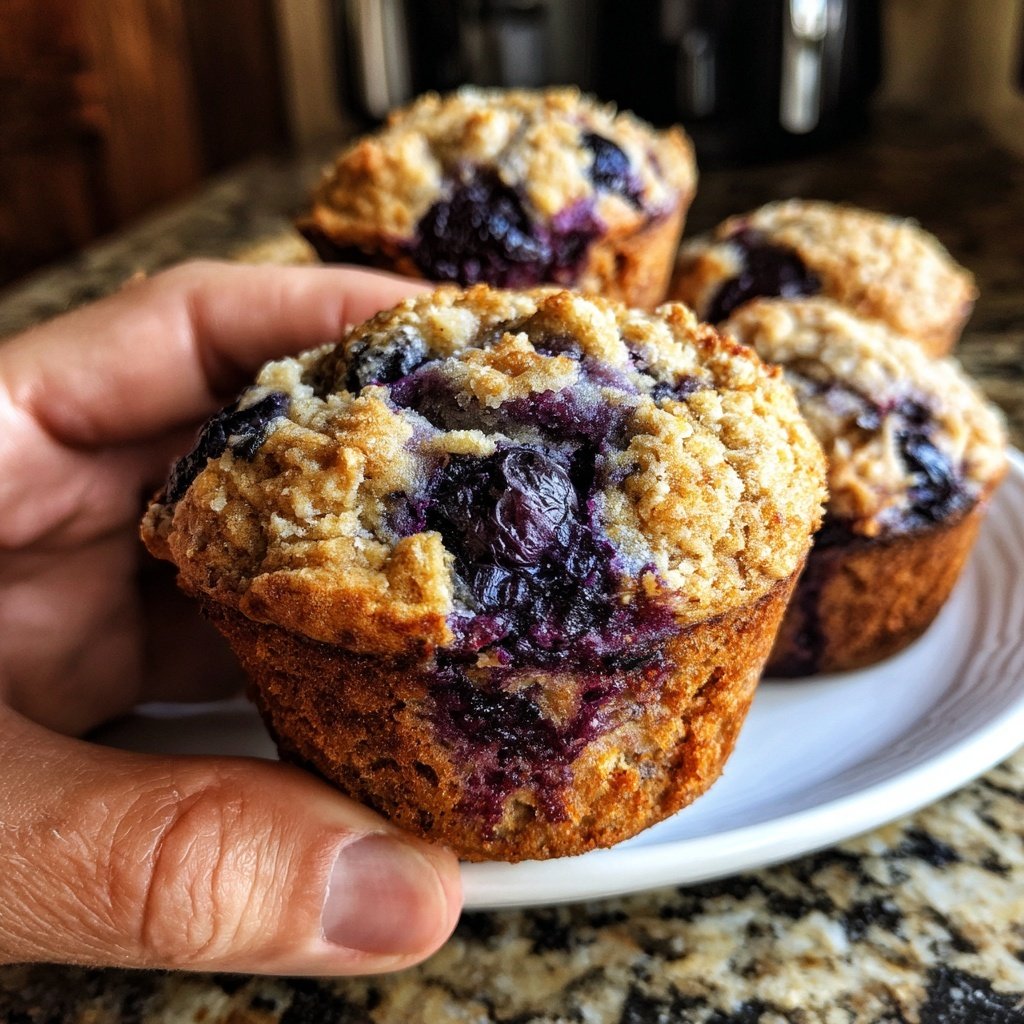 Banana Blueberry Muffins Delight