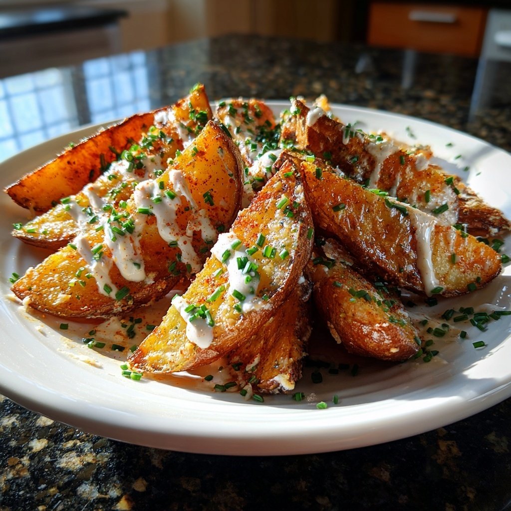 Buffalo Ranch Potato Wedges