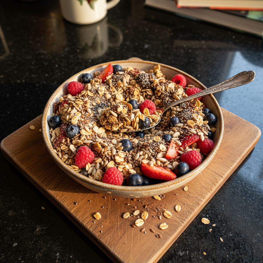 Nutty Seed and Berry Bowl