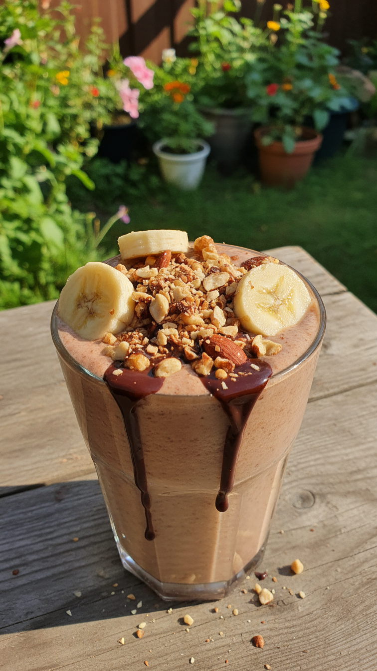 Nutty Chocolate Banana Smoothie