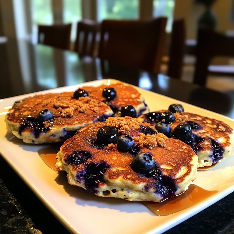 Blueberry Ricotta Pancakes