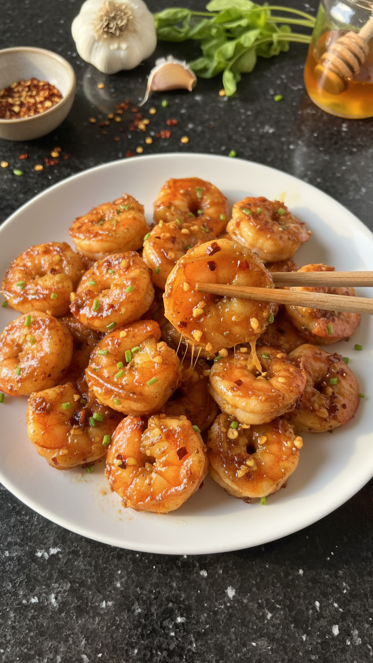 Spicy Honey Garlic Shrimp
