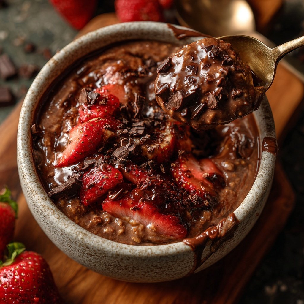 Chocolate Strawberry Overnight Oats
