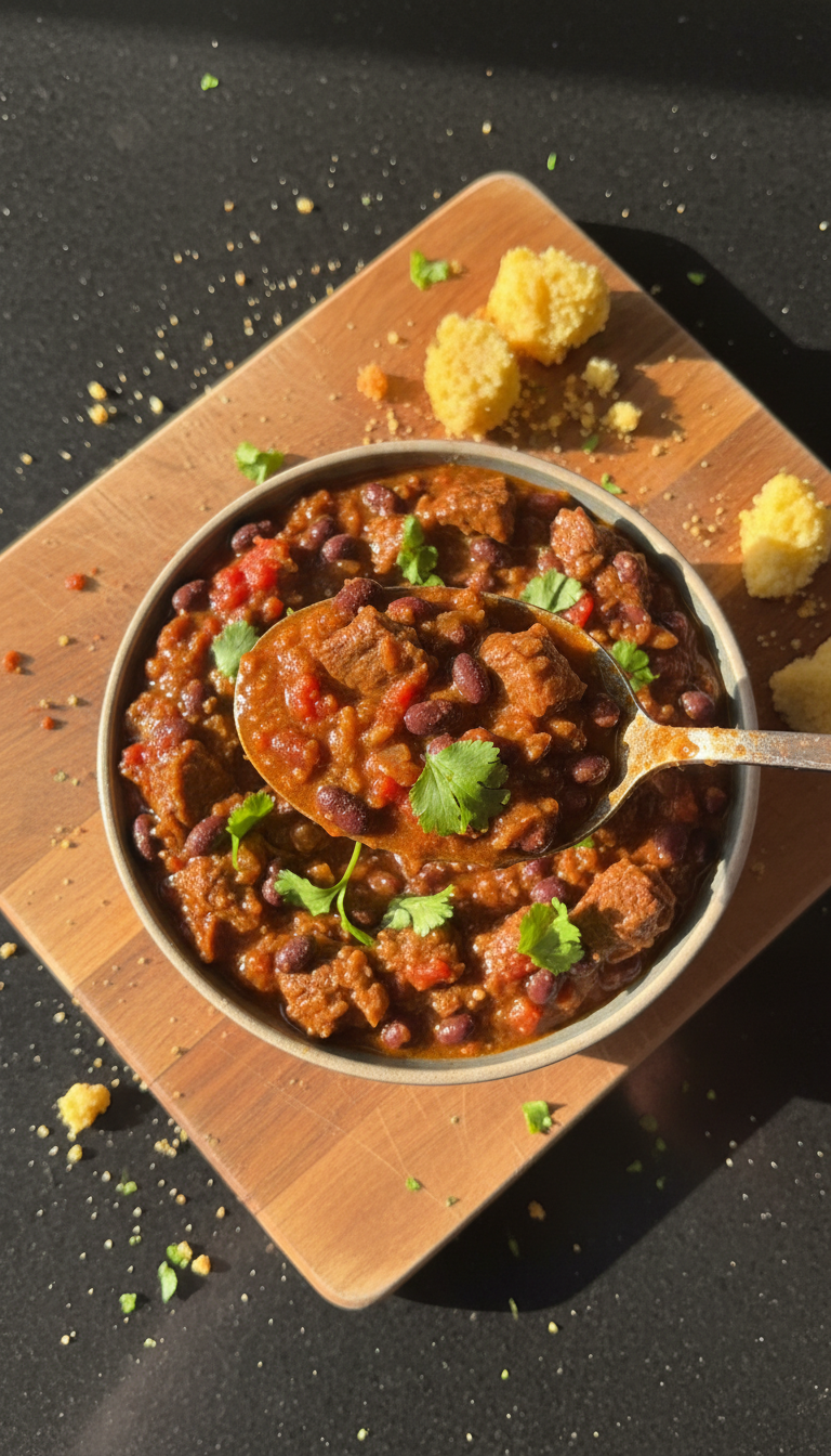 Southwestern Beef Chili Burst