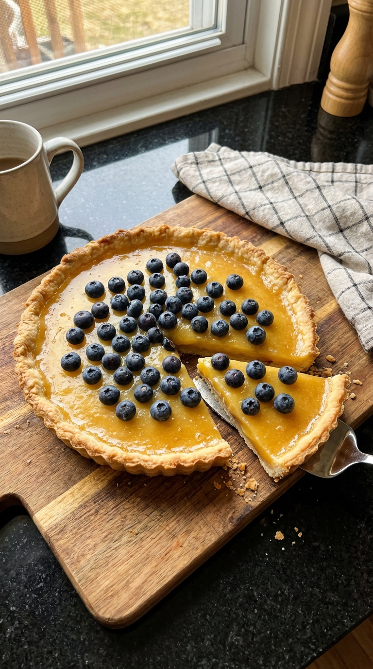 Blueberry Lemon Curd Tart