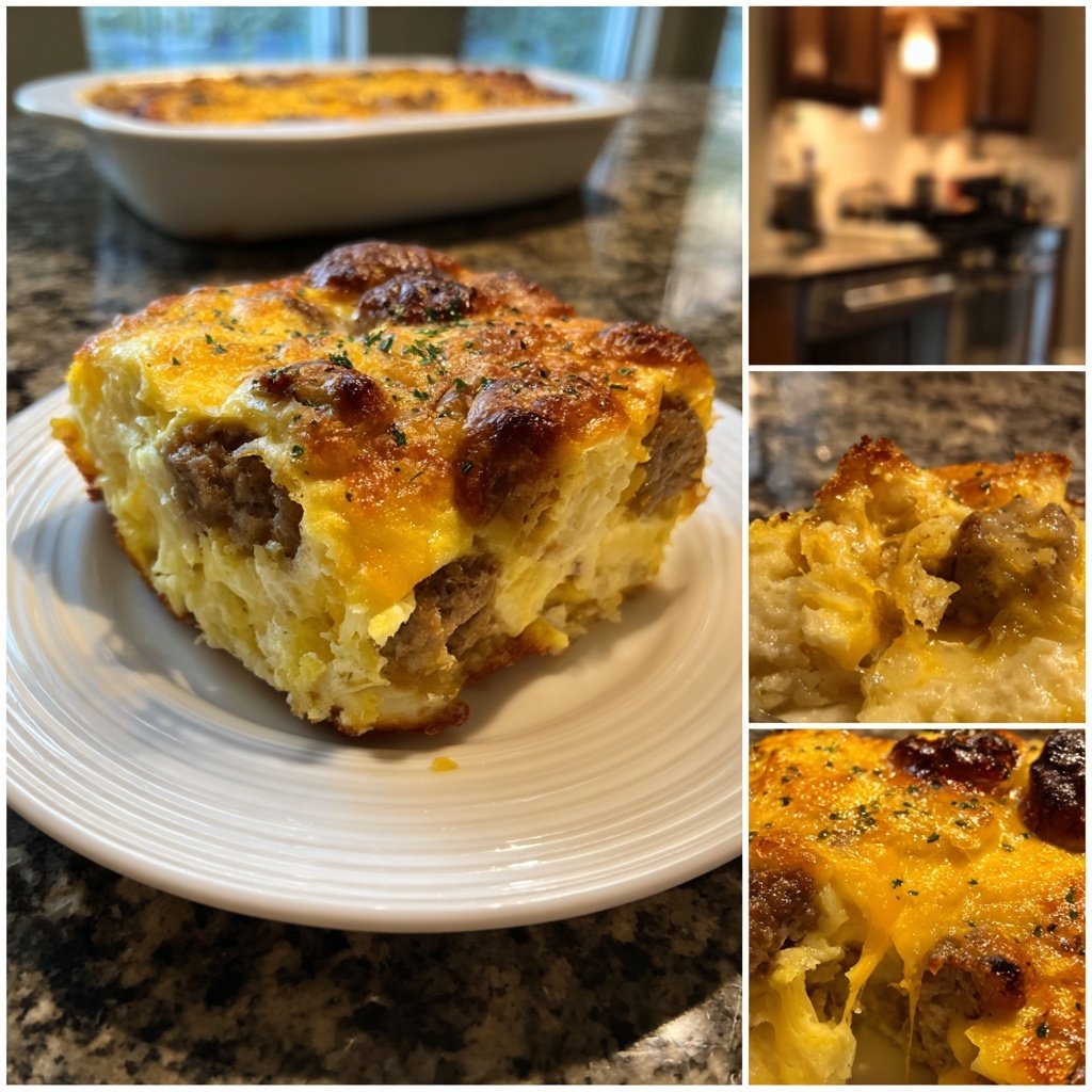 Easy Breakfast Sausage Egg Casserole