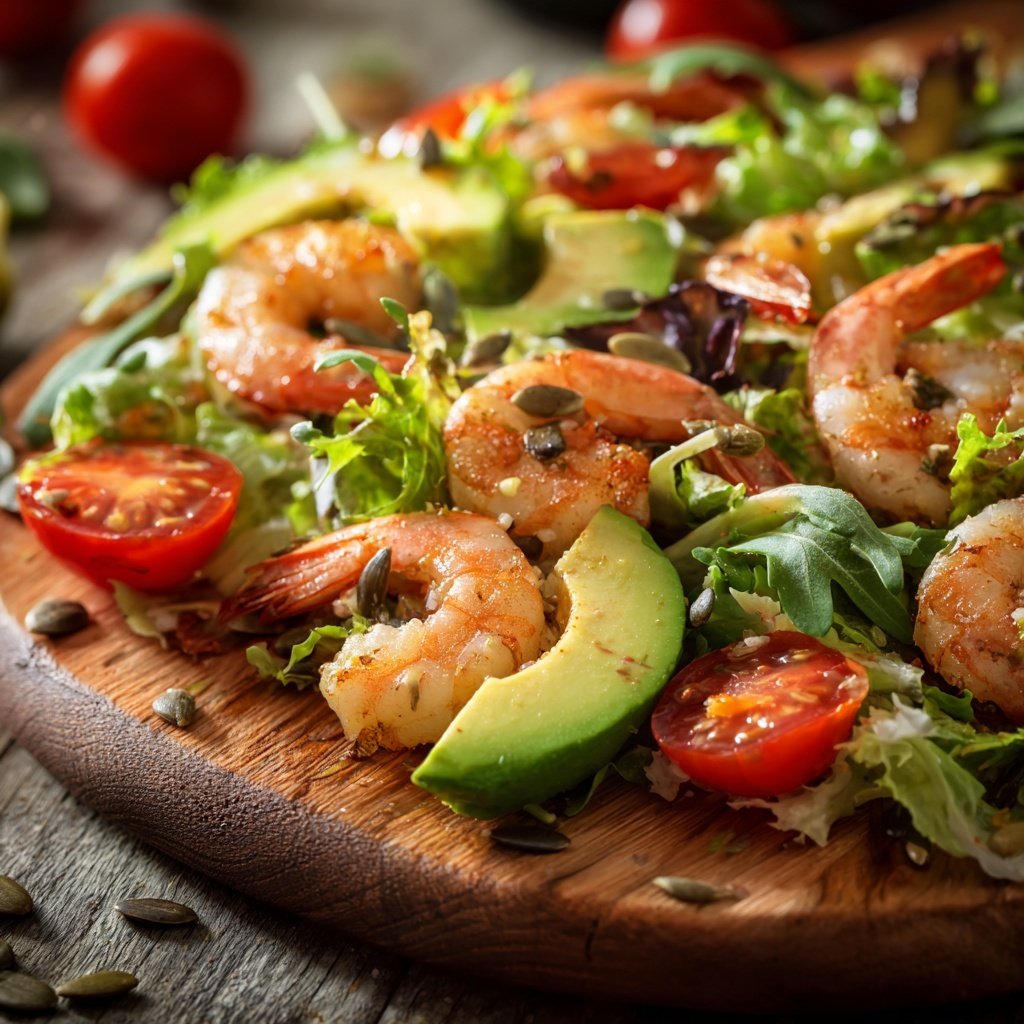 Fresh Spring Salad with Shrimp