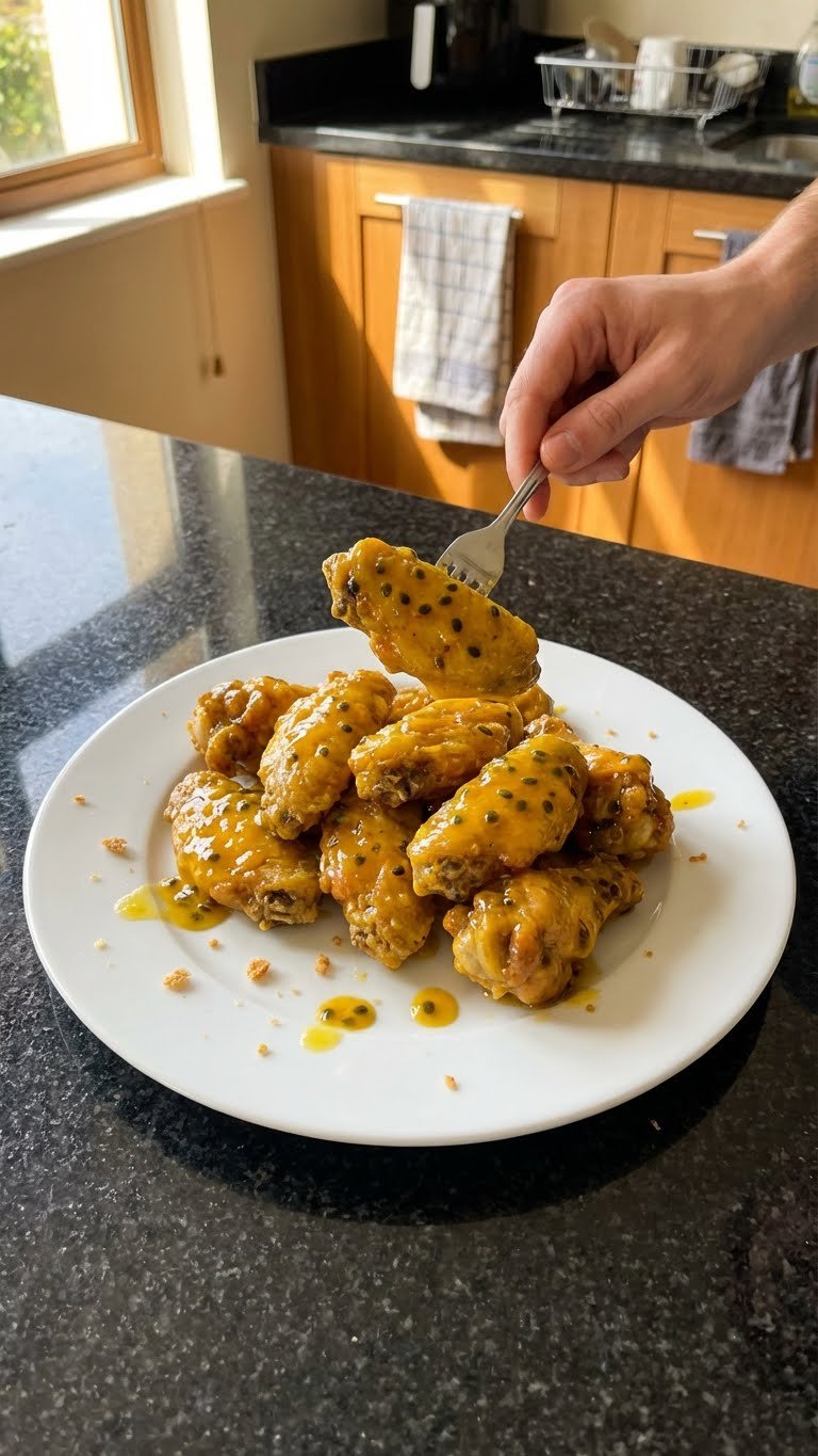 Passion Fruit Sauced Chicken Wings
