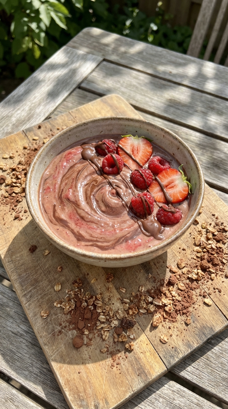 Chocolate Strawberry Smoothie Bowl