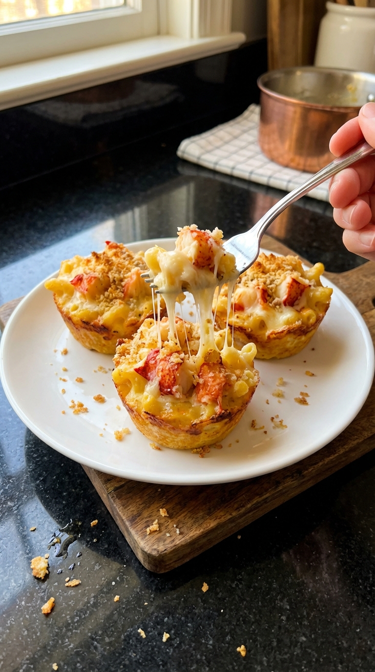 Lobster Mac and Cheese Cups