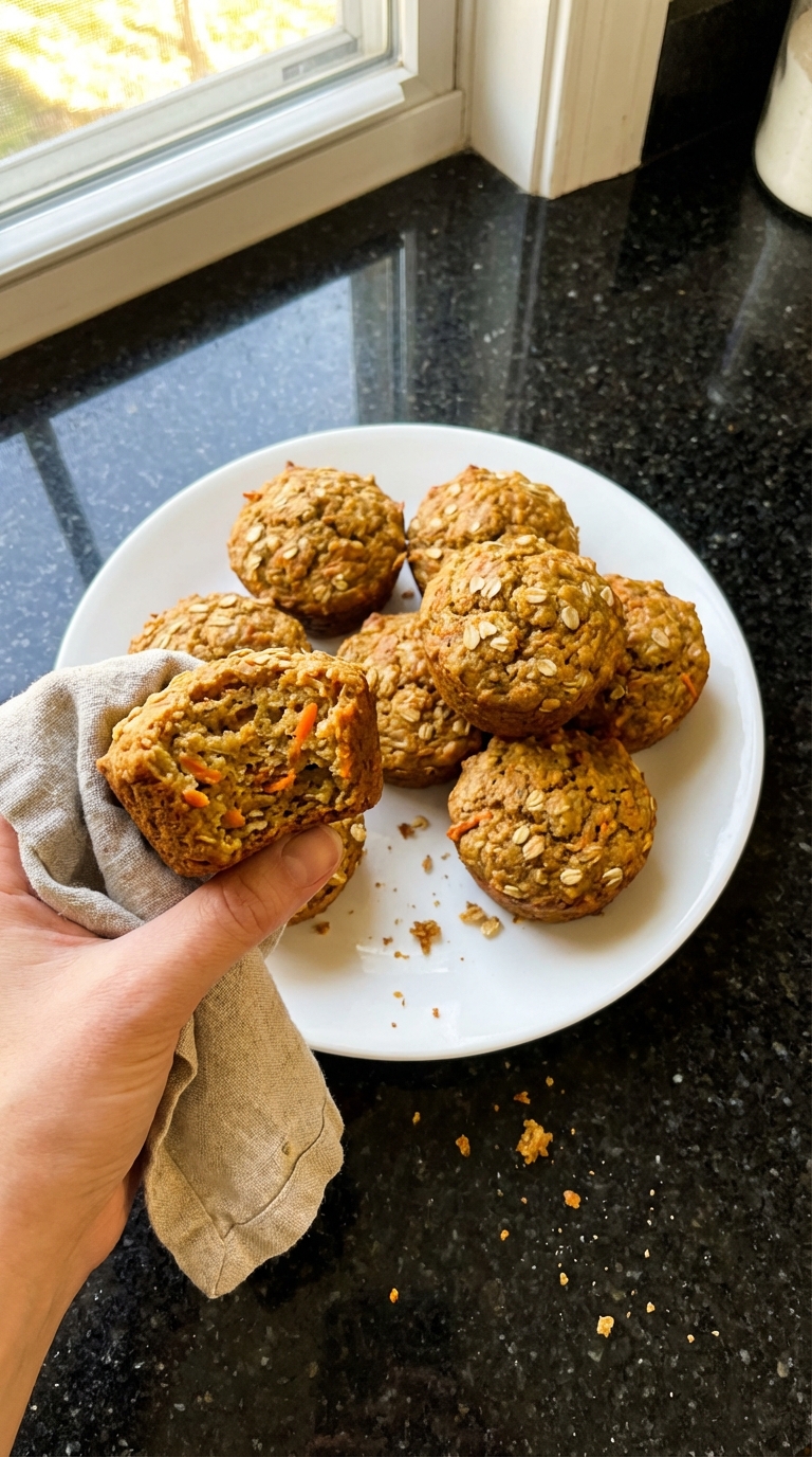 Zucchini Carrot Muffins with Oats