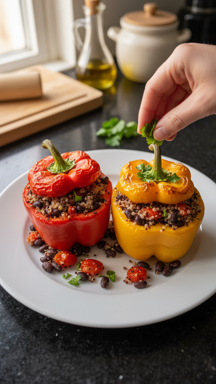 Charming Veggie-Stuffed Bell Peppers