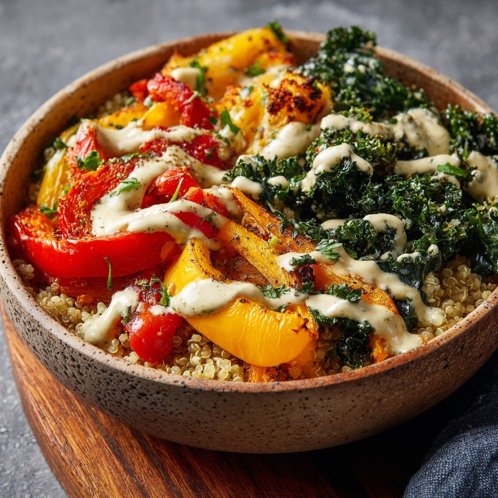 Roasted Vegetable High-Protein Bowl