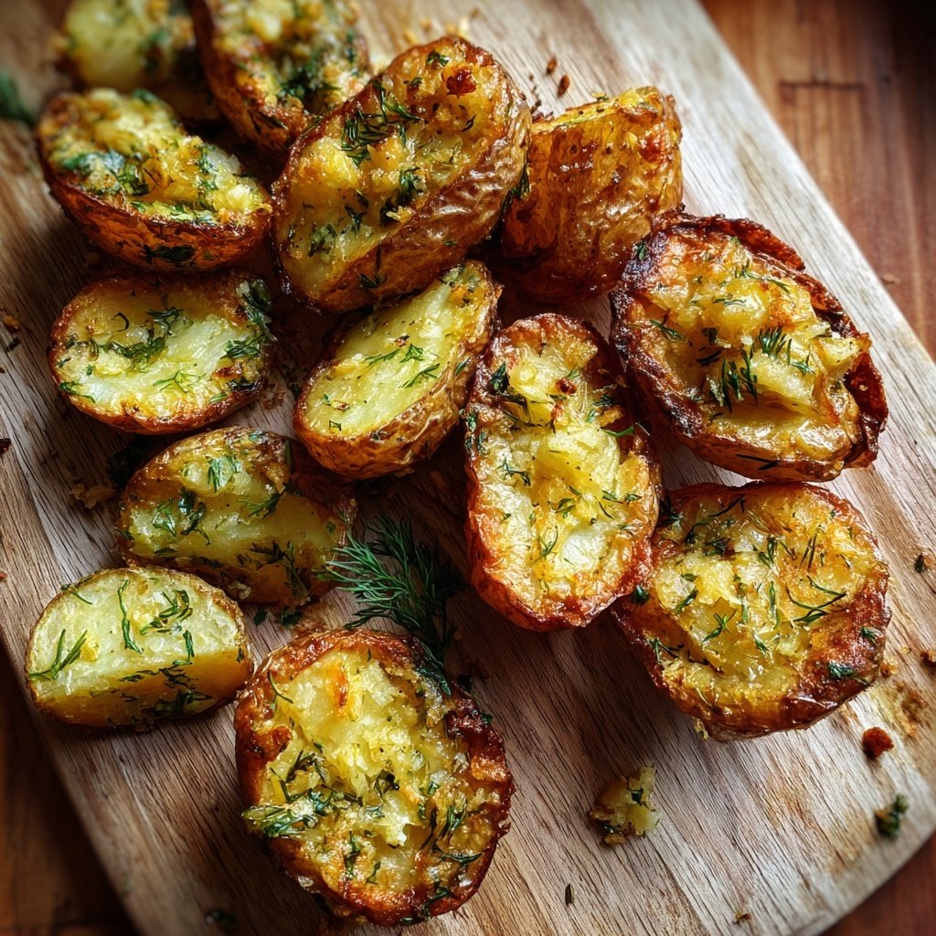 Airfryer Garlic Dill Potatoes