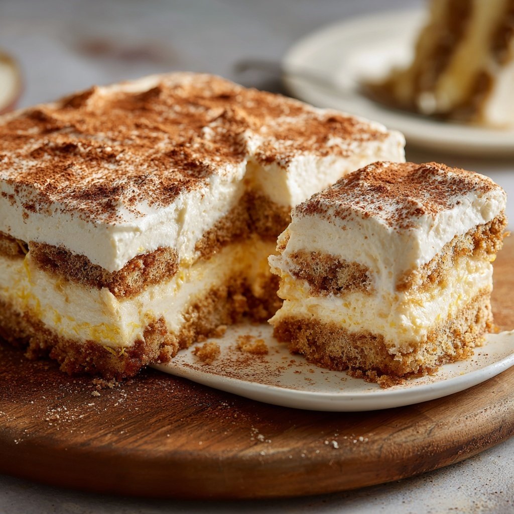 Limoncello Tiramisu with Mascarpone Cream