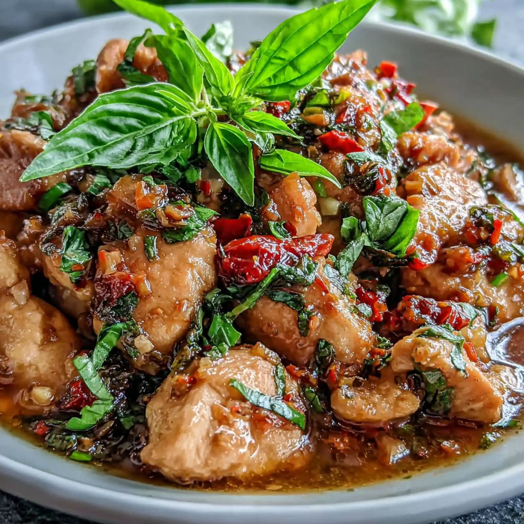Spicy Thai Basil Chicken