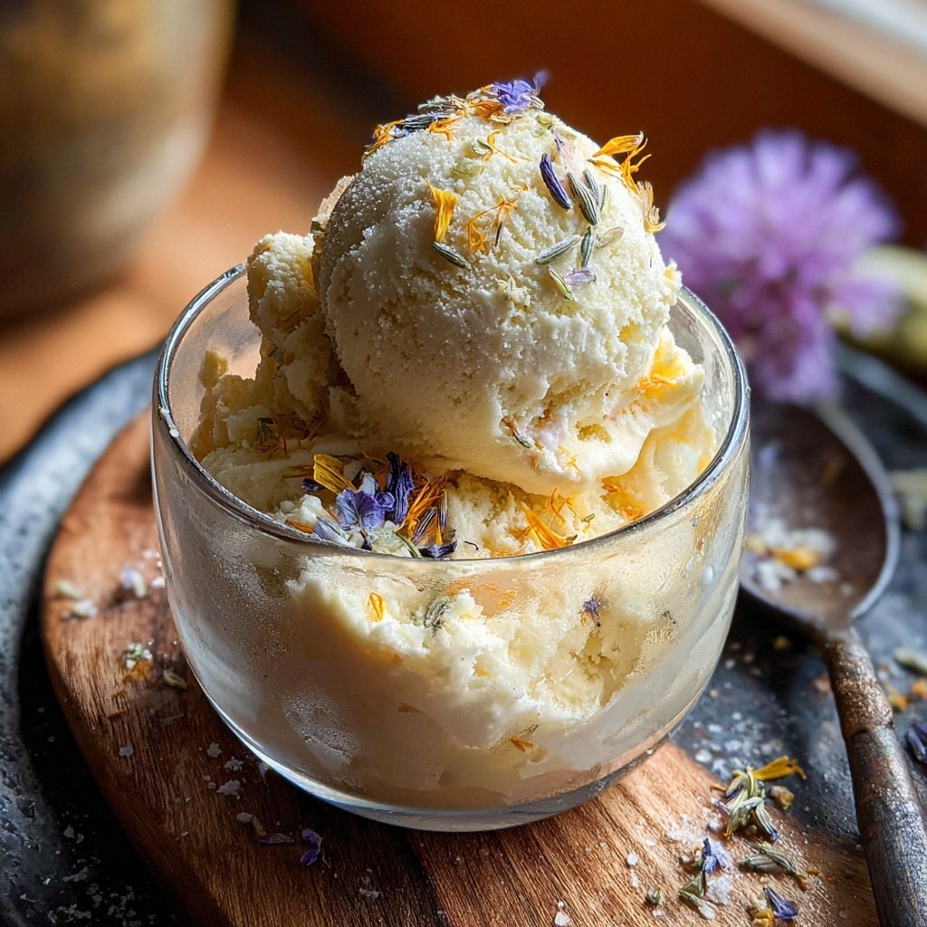Floral Dandelion Ice Cream
