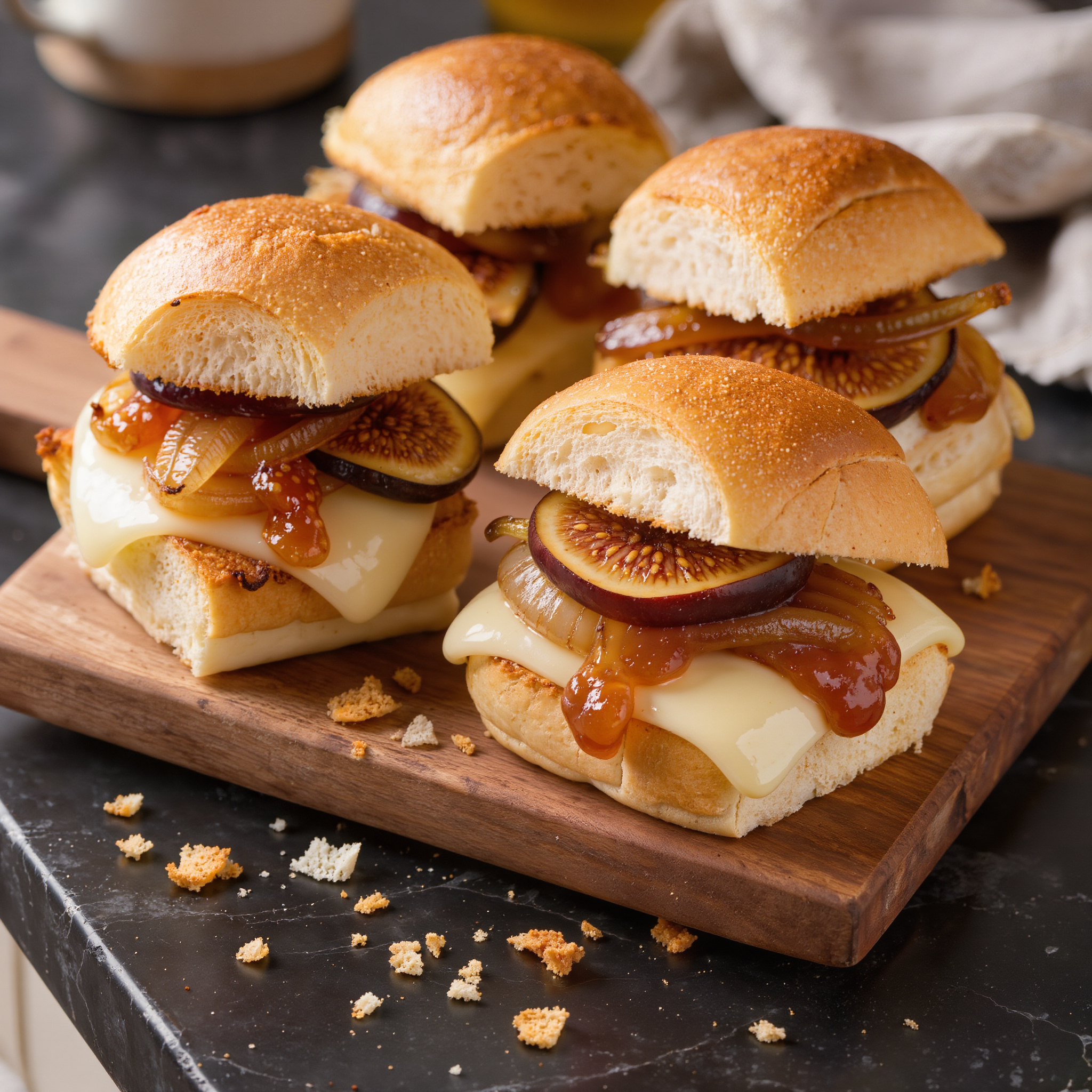 Caramelized Onion Fig Sliders
