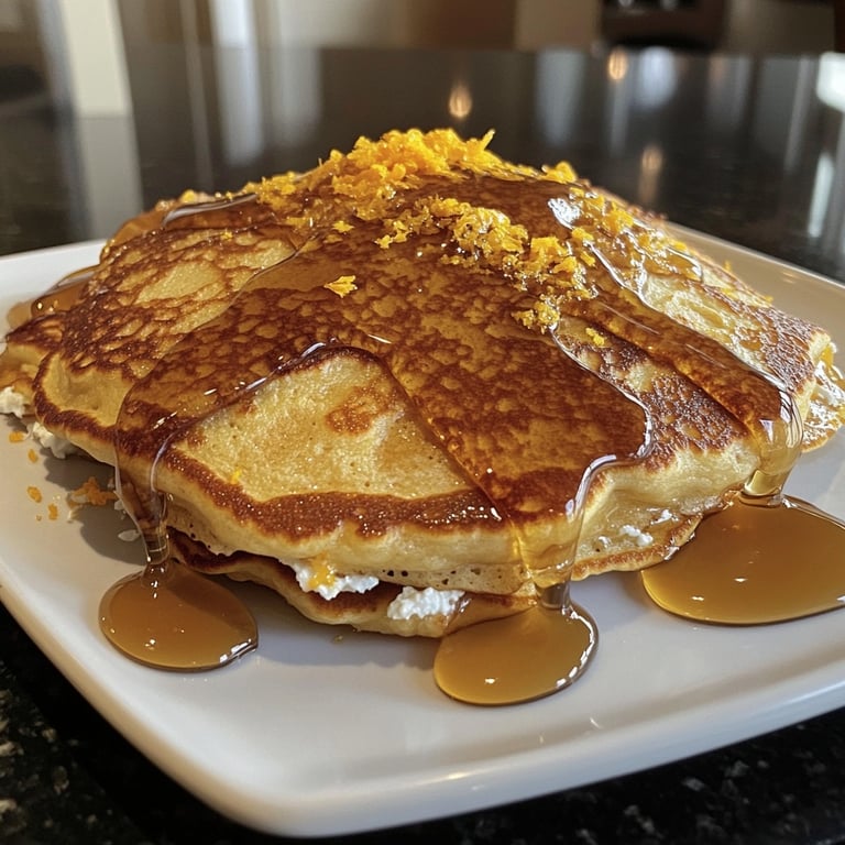 Orange Ricotta Pancakes Syrup