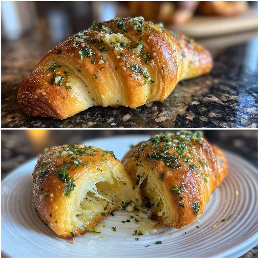 Garlic Crescent Rolls Buttery