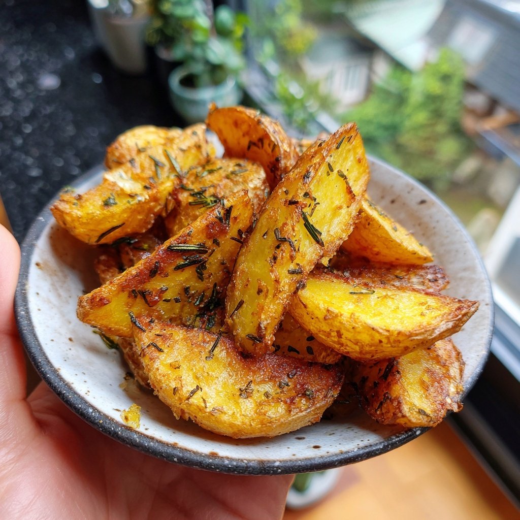Herby Baked Airfryer Potatoes
