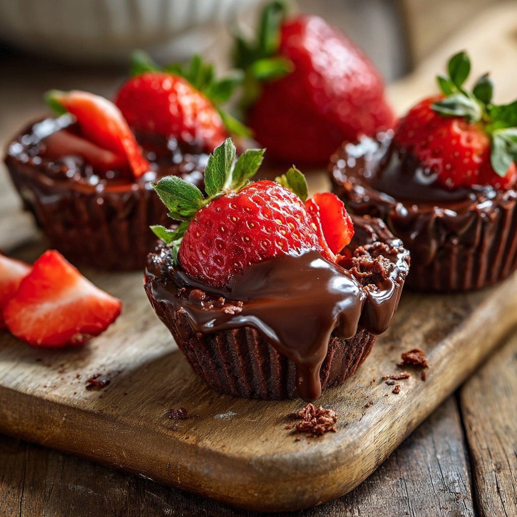 Delicious Chocolate Strawberry Cups