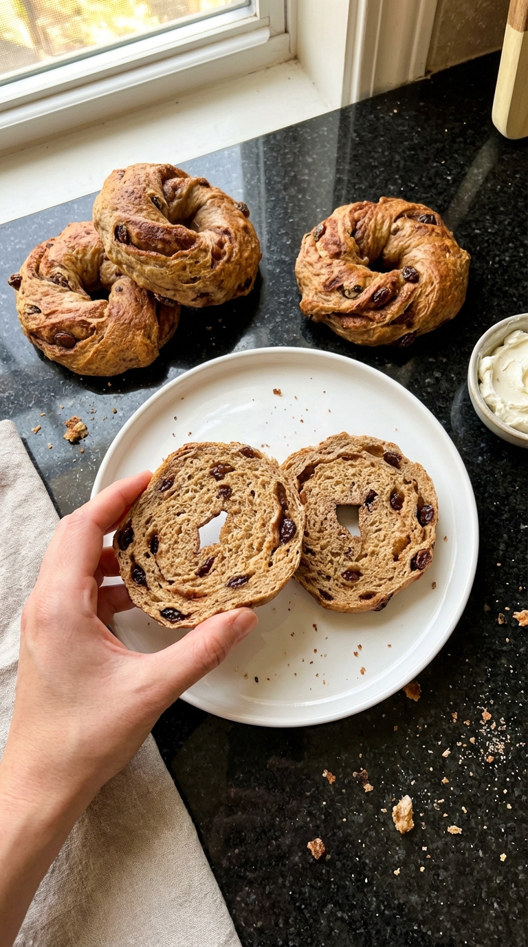 Cinnamon Raisin Protein Bagels