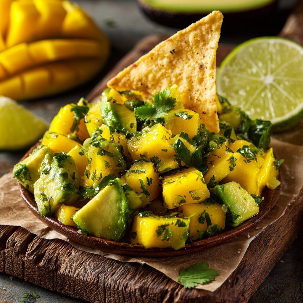 Mango Avocado Salsa with Chips