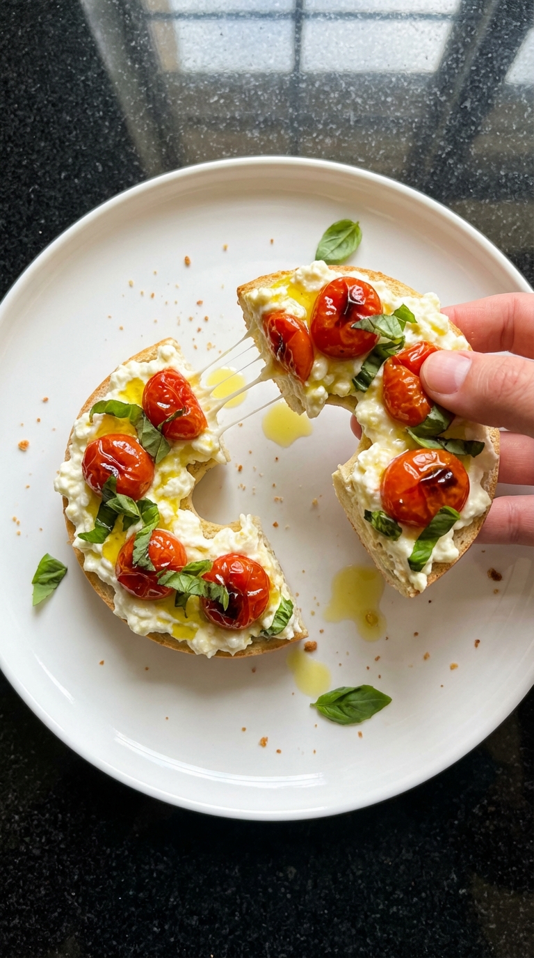 Cottage Cheese Bagel Delight