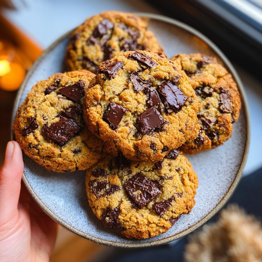Gluten-Free Almond Flour Chocolate Chip Cookies​