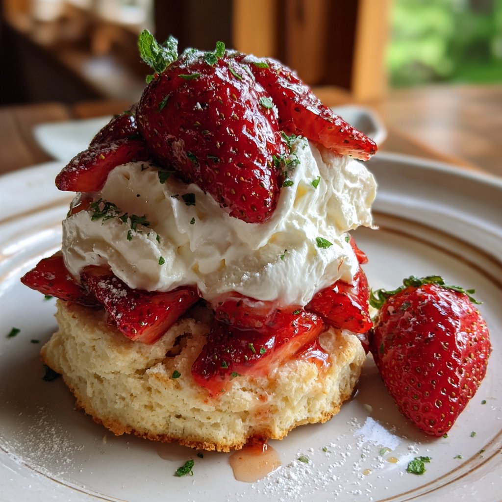 Deconstructed Strawberry Shortcake