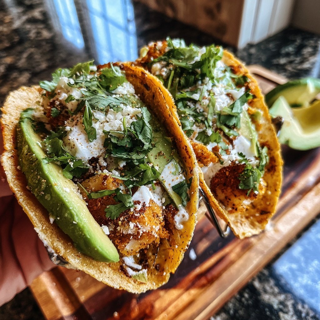 Savory Fish Tacos with Avocado