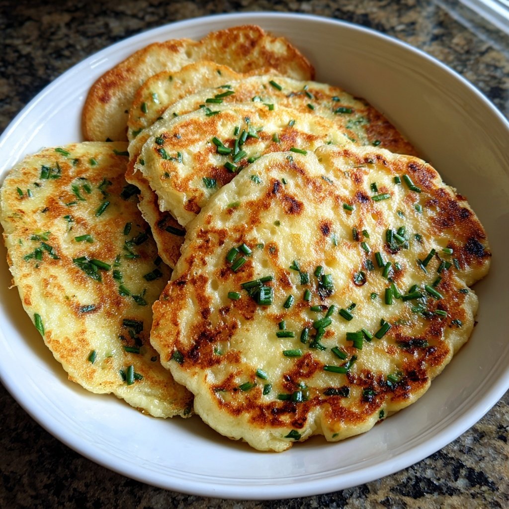 Cheese And Chives Pancakes