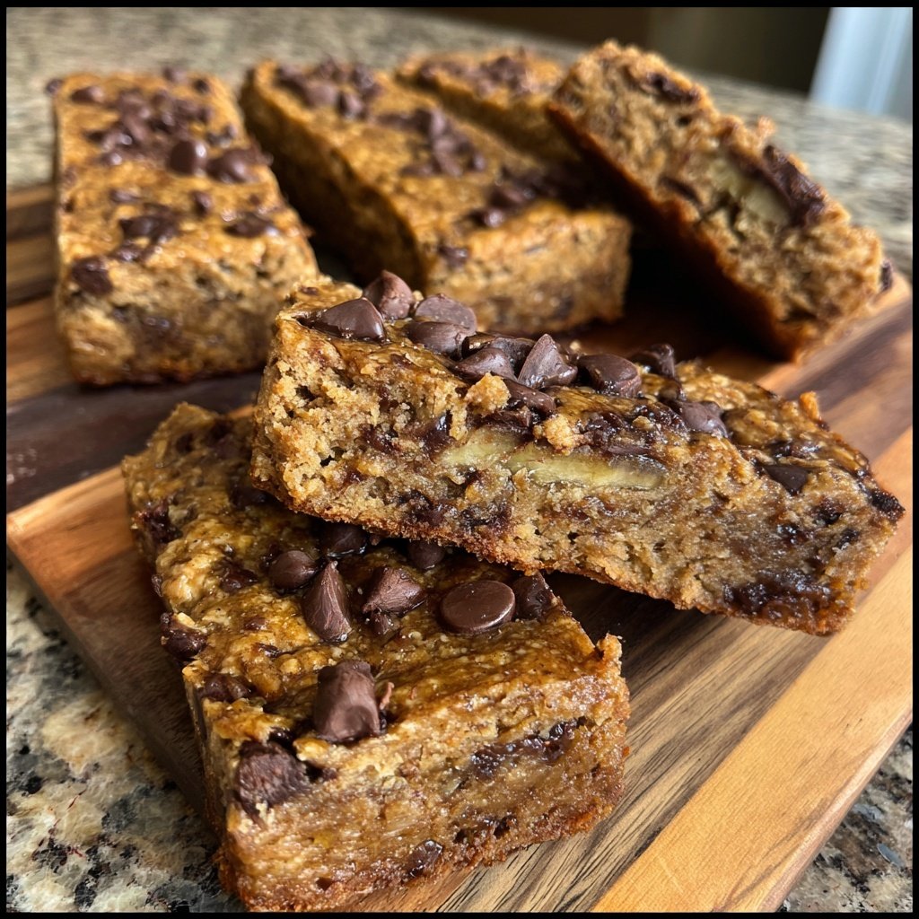 Chocolate Chip Banana Protein Bars